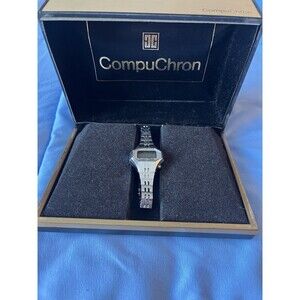 Vintage Compuchron Compu Chron 1970s Watch (Parts Repair) PARTS W/BOX